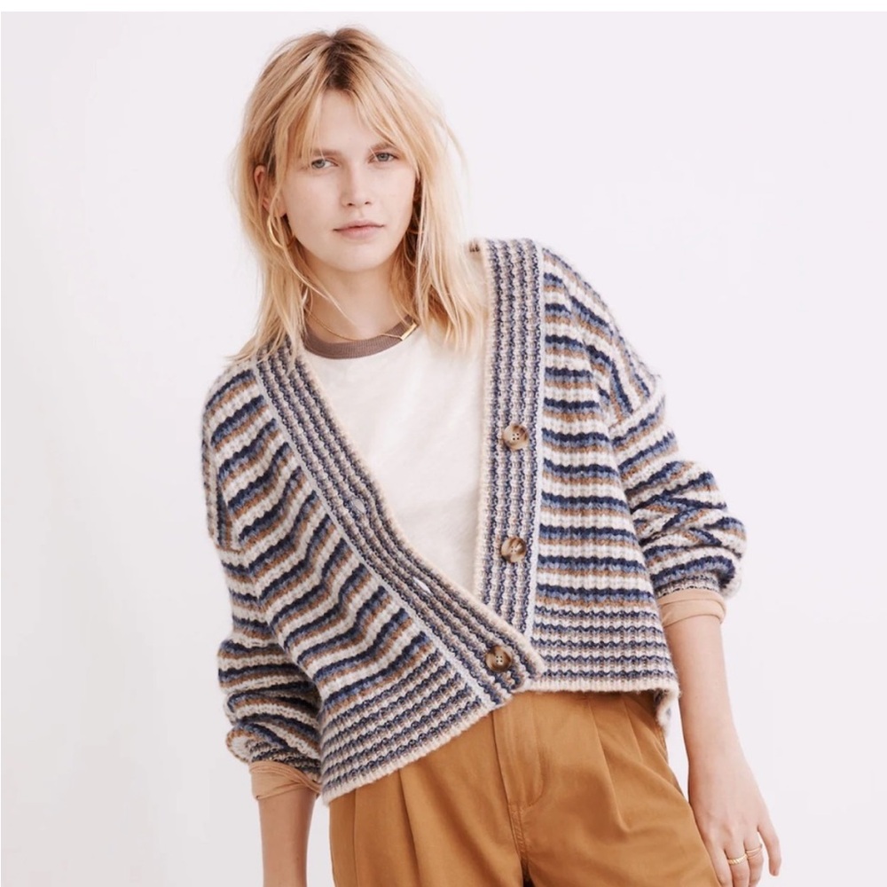 Madewell Waller Striped Cardigan